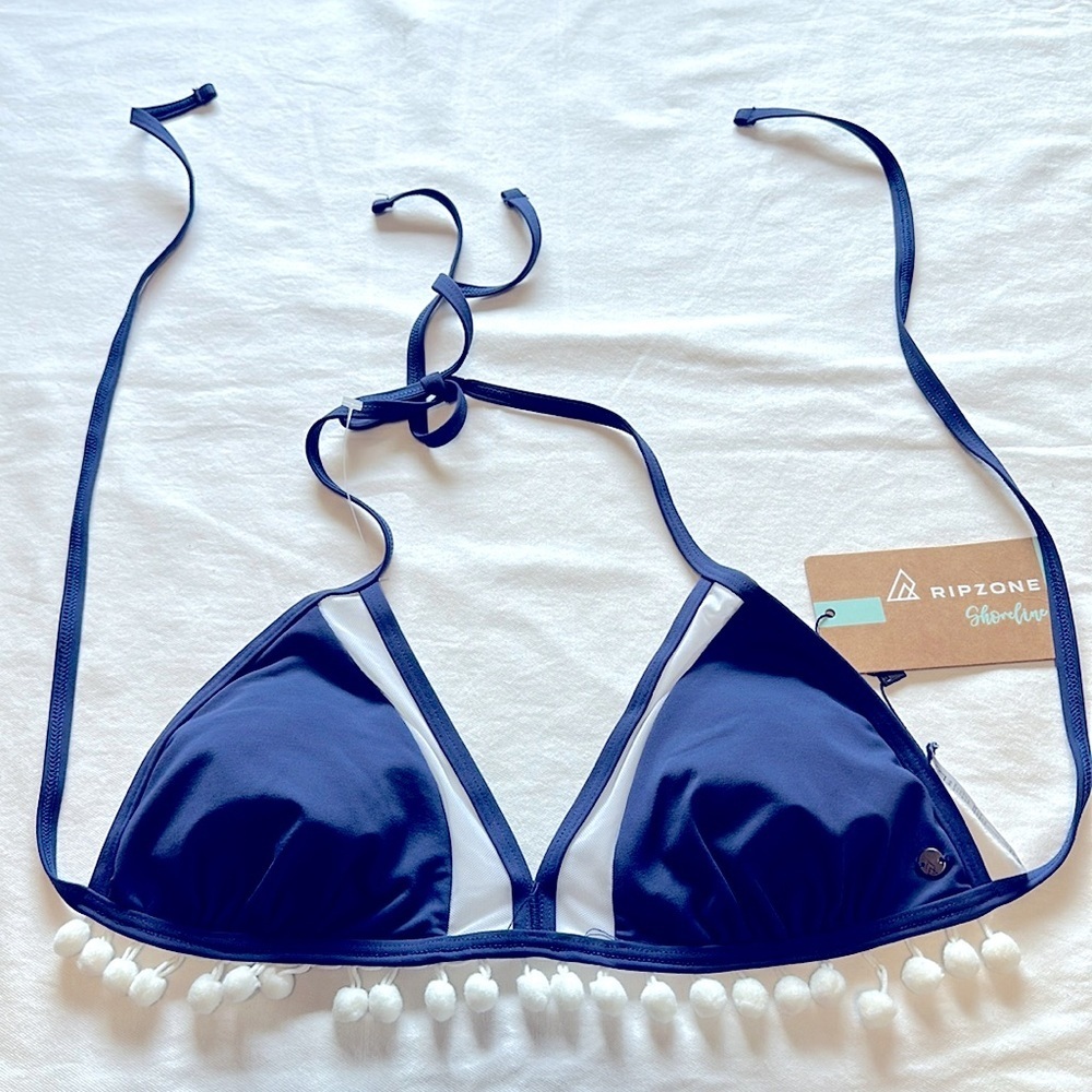 Ripzone Bikini Top with Pom poms